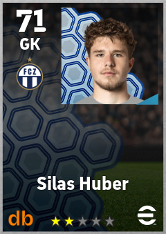 Silas Huber — GK, OVR 71, MAX 71