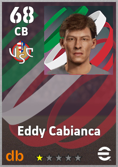 Eddy Cabianca — CB, OVR 68, MAX 68