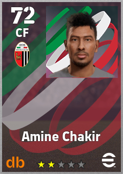Amine Chakir — CF, OVR 72, MAX 72