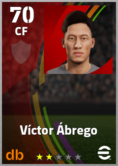 Víctor Ábrego — CF, OVR 70, MAX 70