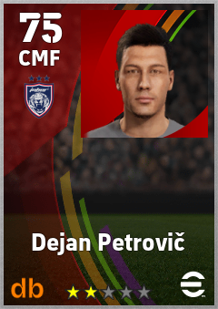 Dejan Petrovič eFootball player card