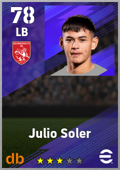 Julio Soler — LB, OVR 78, MAX 78