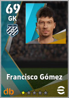 Francisco Gómez — GK, OVR 69, MAX 69