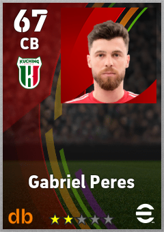 Gabriel Peres — CB, OVR 67, MAX 67