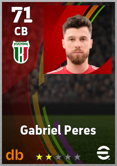 Gabriel Peres — CB, OVR 71, MAX 71