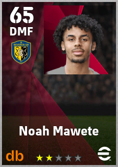Noah Mawete — DMF, OVR 65, MAX 65