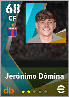 Jerónimo Dómina — CF, OVR 68, MAX 68