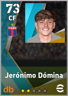 Jerónimo Dómina — CF, OVR 73, MAX 73