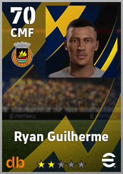 Ryan Guilherme — CMF, OVR 70, MAX 70