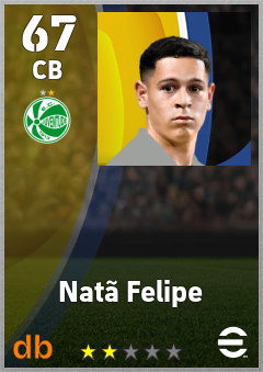 Natã Felipe — CB, OVR 67, MAX 67