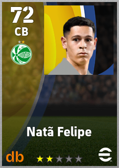 Natã Felipe — CB, OVR 72, MAX 72