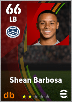 Shean Barbosa — LB, OVR 66, MAX 66
