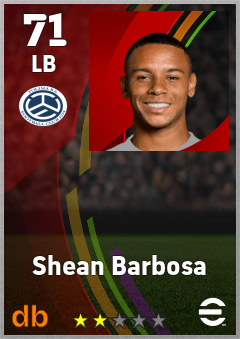 Shean Barbosa — LB, OVR 71, MAX 71