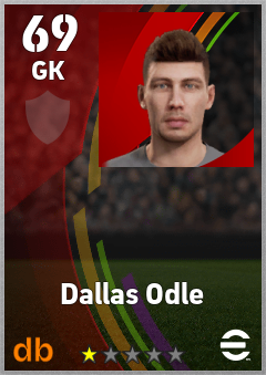 Dallas Odle eFootball player card