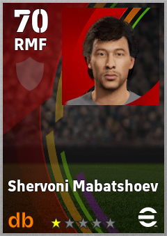 Shervoni Mabatshoev — RMF, OVR 70, MAX 70