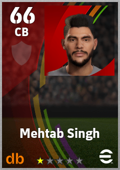 Mehtab Singh eFootball player card