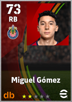 Miguel Gómez — RB, OVR 73, MAX 73