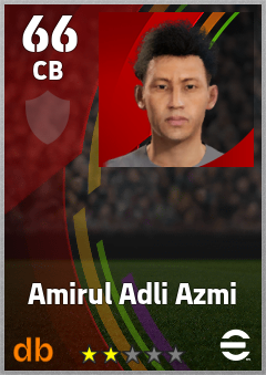 Amirul Adli Azmi eFootball player card
