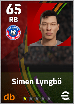 Simen Lyngbö eFootball player card