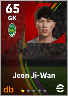 Jeon Ji-Wan — GK, OVR 65, MAX 65