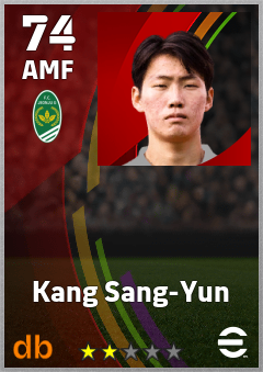 Kang Sang-Yun — AMF, OVR 74, MAX 74