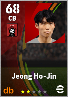Jeong Ho-Jin — CB, OVR 68, MAX 68
