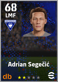 Adrian Segečić — LMF, OVR 68, MAX 68
