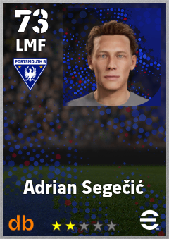 Adrian Segečić — LMF, OVR 73, MAX 73