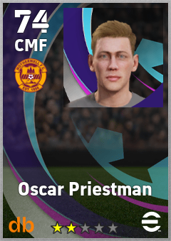Oscar Priestman — CMF, OVR 74, MAX 74