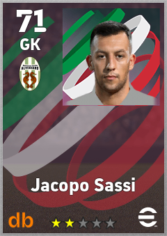 Jacopo Sassi — GK, OVR 71, MAX 71
