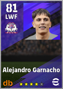 Alejandro Garnacho eFootball player card