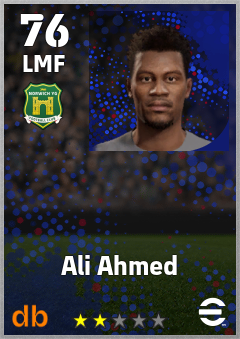Ali Ahmed — LMF, OVR 76, MAX 76