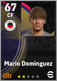 Mario Dominguez — CF, OVR 67, MAX 67