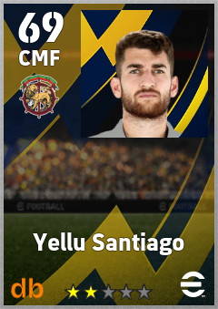Yellu Santiago — CMF, OVR 69, MAX 69