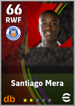 Santiago Mera — RWF, OVR 66, MAX 66