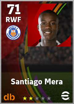 Santiago Mera — RWF, OVR 71, MAX 71