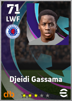 Djeidi Gassama — LWF, OVR 71, MAX 71