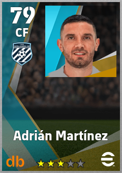 Adrián Martínez — CF, OVR 79, MAX 79