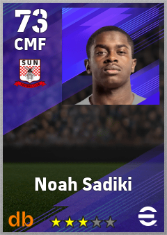 Noah Sadiki eFootball player card