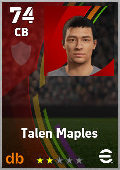 Talen Maples eFootball player card