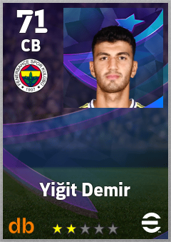 Yiğit Demir — CB, OVR 71, MAX 71
