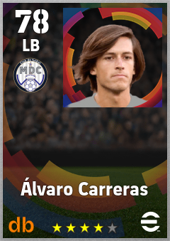 Álvaro Carreras eFootball player card
