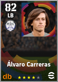 Álvaro Carreras — LB, OVR 82, MAX 82