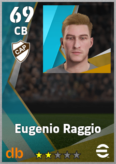 Eugenio Raggio — CB, OVR 69, MAX 69