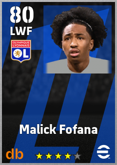 Malick Fofana — LWF, OVR 80, MAX 80