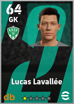 Lucas Lavallée — GK, OVR 64, MAX 64