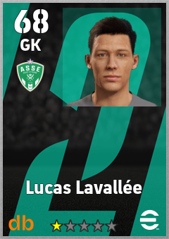 Lucas Lavallée — GK, OVR 68, MAX 68