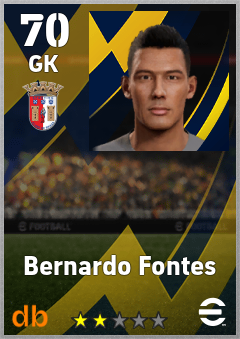 Bernardo Fontes — GK, OVR 70, MAX 70