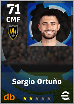 Sergio Ortuño — CMF, OVR 71, MAX 71