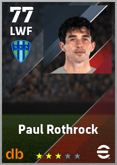 Paul Rothrock — LWF, OVR 77, MAX 77